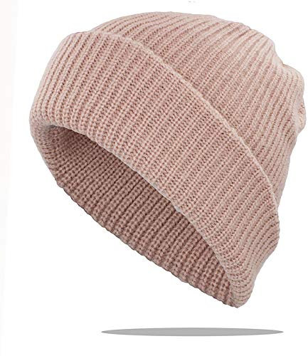 WQZYY&ASDCD Mütze Beanie Hut Outdoor Frauen Warme Mütze Für Erwachsene Unisex Männer Strickmützen Skullies Hut Lässige Baumwollmützen One Size Pink