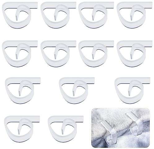 LUTER 12St Tischdeckenklammern Kunststoff, Tischdecke Clips Transparent für Picknick Tischdecken Halterung für Weihnachten Zuhause Hochzeitsfeier Innen- Außentische Camping