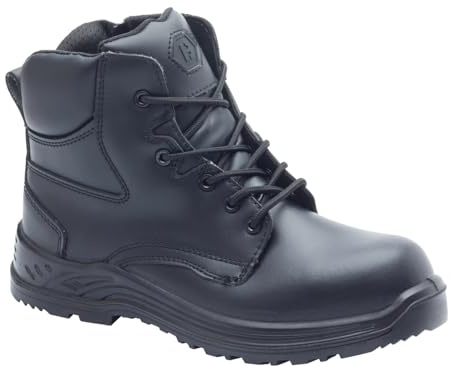 Blackrock Defender Stivali da lavoro di sicurezza, sicurezza, polizia, lavoro, impermeabile, esercito, pattuglia, stivali da combattimento per uomini e donne, moto, calzature tattiche di sicurezza
