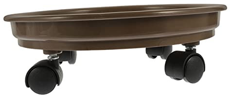CIYODO Macetero con Base De Bandeja Pote De Flor De La Planta Transportador con Ruedas Planta En Maceta Mover Macetero De Paleta Maceta Bandejas Rodante Soporte De La Planta Macetero con