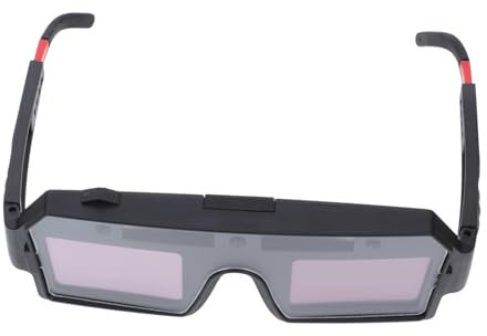 GLEAVI Schweißerbrille Ppt Material Selbstverdunkelnd mit Blendschutz und Austauschbarer Lithium Batterie Schweißerschutzbrille für Schneiden und Schweißen