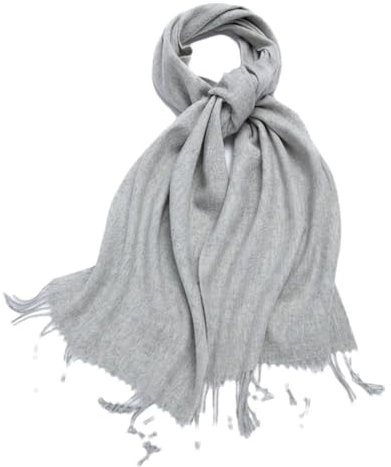 Hgvcfcv Wollschal für Damen, Umhang, Wollschal für warme lange Männer, Pashmina-Schal, braun, 200-35 cm