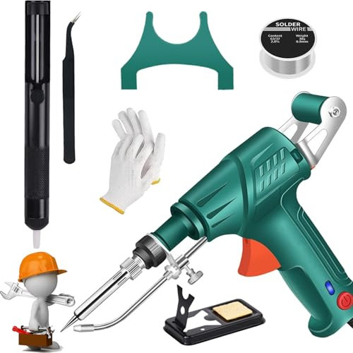 Herramientas De Soldadura LáSer Industrial Con Calentamiento Interno, Juego De Pistola De Soldar MultifuncióN, Soldador Laser, MáQuina De Corte De Metal (Verde,Calor interno)