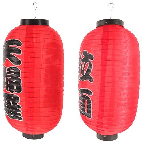 VILLCASE 2pezzi Lanterne Giapponesi Sospese Lanterne Decorative Per Esterni Per Insegne Negozi Decorazioni Da Appendere Per Ristoranti Tema Giapponese