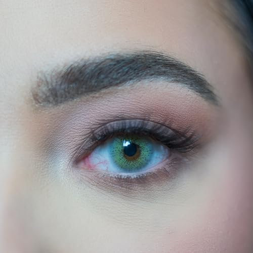 Realistische Farbkontaktlinsen | Celin Gray Jahreslinsen, Graue Farbkontaktlinsen, 14,2 mm Durchmesser, 1 Paar