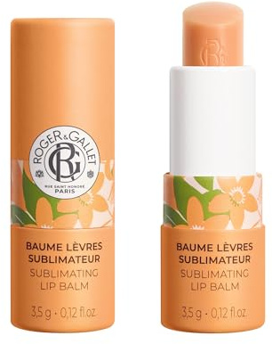 Roger&Gallet - Balsamo labbra Sublimatore Neroli - Cura nutriente e brillante naturale - Sapore di fico gourmet - 98% naturale - vegano - Made in France - 3,5g
