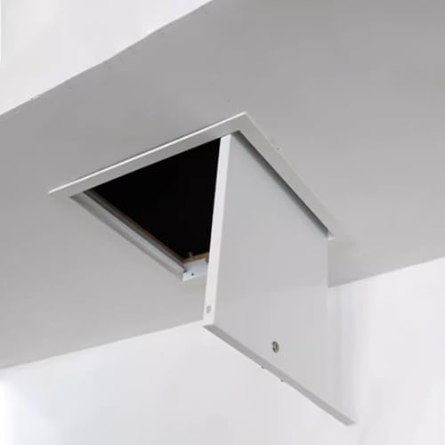 Trampilla Pladur Panel de Acceso para Techo de Yeso de 300x300 200x200 150x150 350x350 400x400 600x600mm. Tapa de Repuesto para Trampilla de Inspección con Cerradura. Tapa Blanca para Orificios(400x55