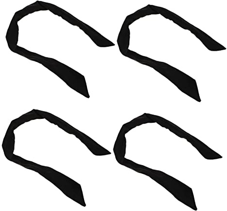 HONITANO 4 Stück Damen Haarband mit Draht Knoten Design Elastisch Rutschfest Vielseitig Einsetzbar für Sport Spa Party und Alltag Klassisches Schwarzes Stirnband