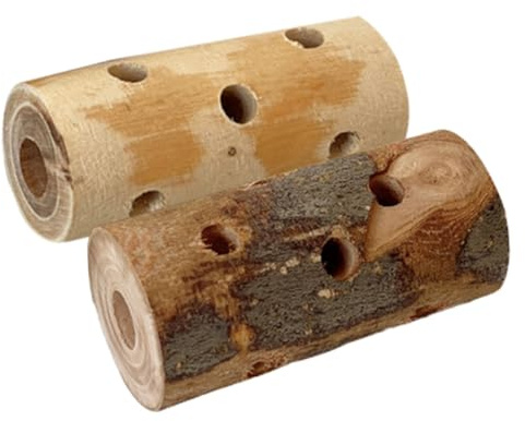 Mikikit Bâtonnets à Mâcher En Bois De Pommier Naturel Pour Petits Animaux Jouets à Mâcher Pour Lapins Et Cochons D'inde Jouets De Dentition Pour Hamsters 2 Pièces Usage Domestique Animaux De Compagnie