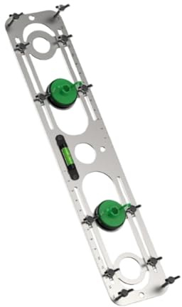 Niveau à bulle en acier inoxydable pour instrument de positionnement de tuyau d'eau 34 x 7 cm Outil de niveau de plomberie pour installation de chaudière