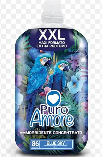 PURO AMORE Ammorbidente Concentrato XXL - BLUE SKY - 86 Lavaggi 3PZ X 1806ml
