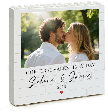 EDSG Personalised Jigsaw Puzzle,Picture Puzzle Building Block Valentines Gifts for Him Her Women Men Wife Husband,Personalised Photo Gifts for Birthday Anniversary Christmas(Square)