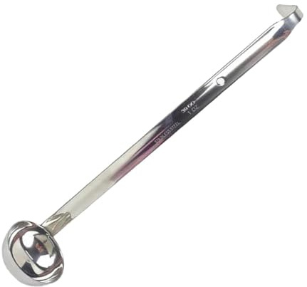KIXZSAZ Cucharón medidor profesional de acero inoxidable con práctico gancho para un secado y almacenamiento rápidos. Cucharón medidor de de acero