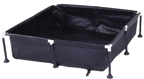 TYCIONG Piscina Fuori Terra, Piccola Piscina Profonda 37,4x37,4x7,9 Pollici con Materiale a Triplo Strato Antiforatura, per Giardino All'aperto e Vasca per Animali Domestici