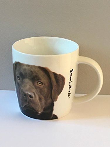 Royal County LABRADOR - BROWN - Ceramic MUG - image of dog on mug - 12.5x9.5cm