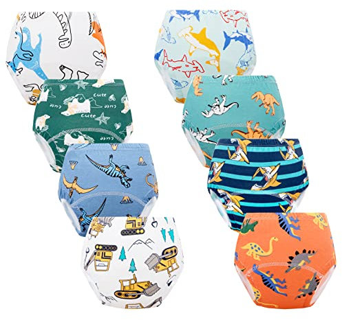 Cogindss Xmrlvn Baby Töpfchen Trainingshose für Jungen und Mädchen 4-6 Jahre,Blau,8 Stück,L