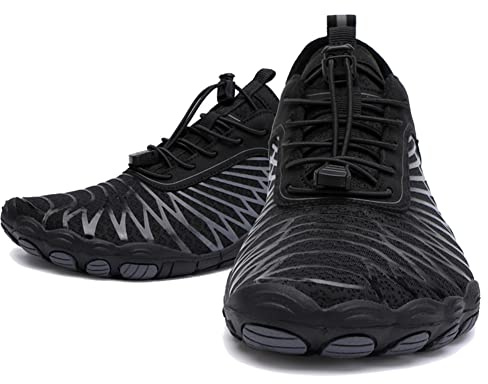 Fansu Zapatos de Agua Hombre Mujer Malla Barefoot Escarpines Deportes Acuáticos Secado Rápido para Adulto, Zapatos de Playa Ligeros Antideslizante Calzado Surf para Buceo