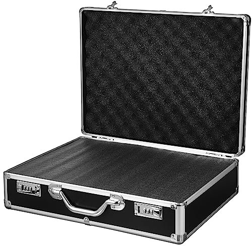 Vaguelly Hartschalen Aufbewahrungsbox Mit Schloss Aus Aluminiumlegierung Für Herren Aktenkoffer Koffer Für Dokumente Und Wertsachen Transport