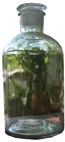 Generisch Apothekerflasche 1000 ml, Enghals, Weißglas, 3er Pack