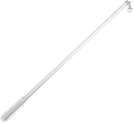 STOBAZA Gardinenzugstab 60cm aus Aluminiumlegierung und Eleganter Silberner Oberfläche mit Manuellem Schiebe Design und Reparatur von Vertikaljalousien für Stilvolle Heimdekoration
