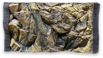 ZooPaul Aquarium Rückwand 3D 50x30 Terrarium Hintergrund Fels Wurzel Struktur Amazonas NEU