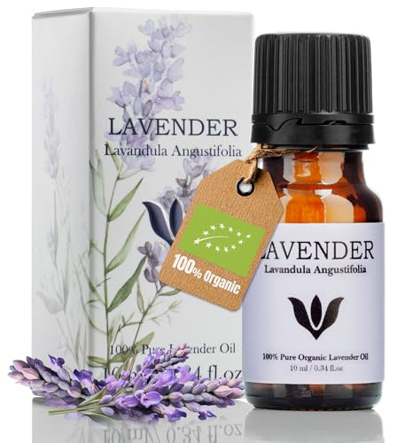 SANICULA Ätherisches Lavendelöl Fein - 100% Rein & Bio, 10 ml | Natürlich dampfdestilliert für Diffuser & Aromatherapie | Beruhigender Lavendelduft für Schlaf & Entspannung | Vegan