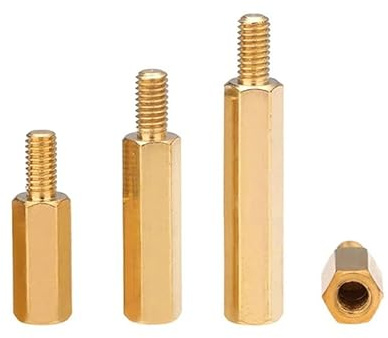 RKODRSMG 5/10/20/30 pièces M5 Longueur 10-60mm hexagonale en Laiton mâle Femelle entretoise Goujon métrique hexagone fileté Pilier PCB Carte mère entretoise Boulon(35mm 20pcs)