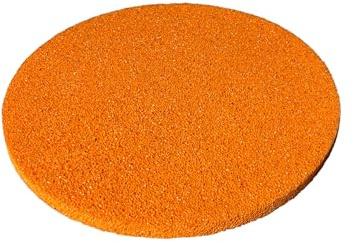 Sponge disc Power Float Orange 400mm 16 Power Sponge Float Replacement Sponge Discs- Skimflex Sponge Float Universal Float for Smoothing, Scraping and Floating of Plaster, Orange