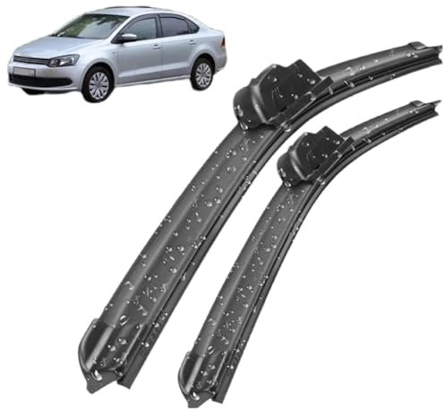 HSDPZQ Scheibenwischergummi, für VW Polo Sedan/Vento 2010-2017 24+16 Wischergummi Scheibenwischer, Ersatz Gummi