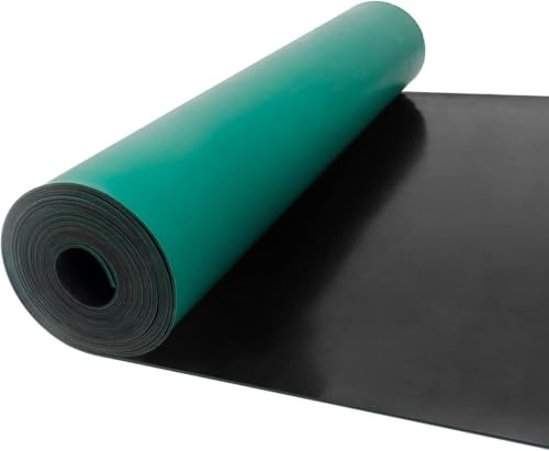 BGDTEFJDZ tappetino per banco da lavoro resistente al calore, Grandi cuscinetti di saldatura in gomma, tappetino per tecnologia di saldatura per saldature tecniche.,Verde,70 * 140cm*2mm