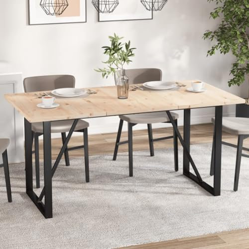 Homgoday Tischplatten 3 STK. Ersatztischplatte Tischplatte Holztischplatte Bürotischplatte Ersatzplatte Holz Platte für Esstisch Beistelltisch 80x53x2,5 cm Rechteckig Massivholz Kiefer