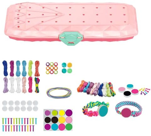 Lmzzdld DIY-Set zum Flechten Von Seilen, Verstellbare Armbänder für Kinder, Gewebte Freundschaftsbänder für Mädchen und