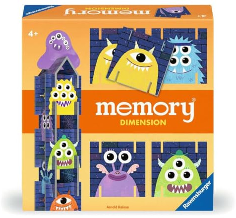 Ravensburger 22467 - Memory® Dimension. Det klassiska spelet Memory® med attraktivt mervärde. För 2-4 spelälskande Memory® -fans från 4 år och uppåt