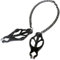 Pinzas para pezones BDSM negras para mujeres y hombres con cadena de 32 cm – Estimulación extrema de pezones ajustable y cómoda para juegos eróticos intensos FOPS I06-11