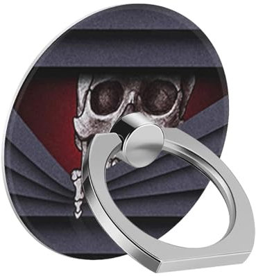 One Piece Set of Phone Ring Holders Funny Cute Voyeur Skull Featuring A 360° Rotation Function Suitable for Smartphones, Tablets, and Other Devices Designing Advanced Pattern