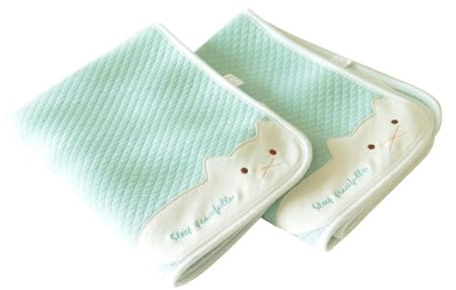 ibasenice Windelunterlage Babyschlafmatte aus Baumwolle mit Katzenstickerei Tragbare Babybettauflage Waschbare Unterlage für Neugeborene und Kleinkinder