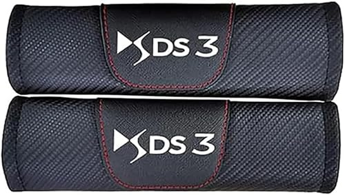dzggs 2 Pièces Rembourrage de Ceinture de Sécurité pour Citroen DS3, Protege Ceinture Voiture Amovible Confortable Antidérapant, Coussinets Ceinture