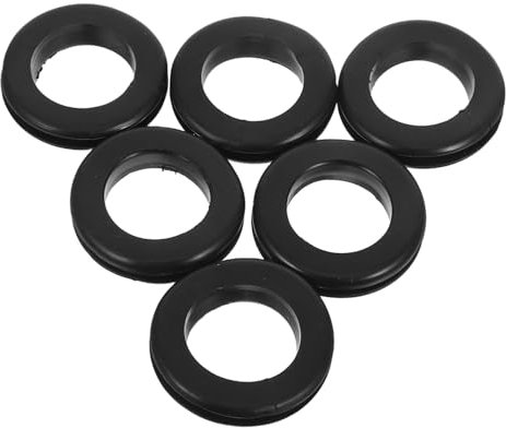 Holibanna Passacavi in Gomma 6 Pezzi Rondelle Isolanti Antiscivolo Per Elettrici Protezione Dei Da Abrasioni e Danni