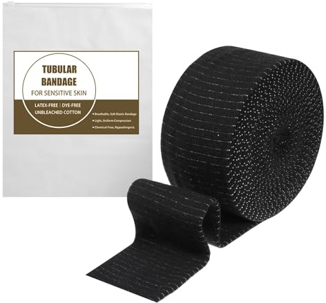 Elasticated Tubular Bandages 6.75CMX8M 2 Way Stretch Tubular Retention Bandage Size C Compression Tube Bandage Cotton Wound Dressing for Medium Wrist Small Ankle Arms