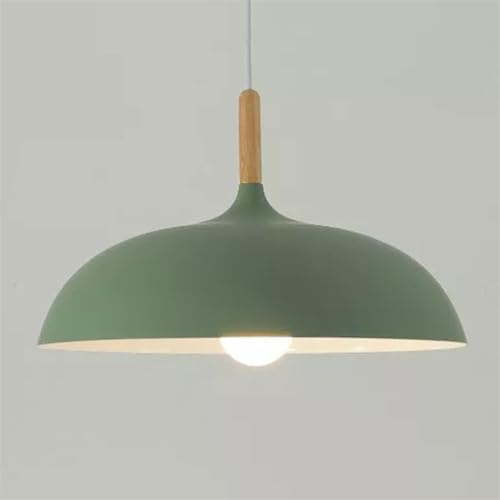 HCIPJQY Lámpara Colgante Techo con Pantalla Metal Y Tapa Olla, Color Macarrón 1 Lámpara Colgante Techo con Pantalla Arco Y Madera para Interiores Lámparas Colgantes De Metal E26 para Restaurantes