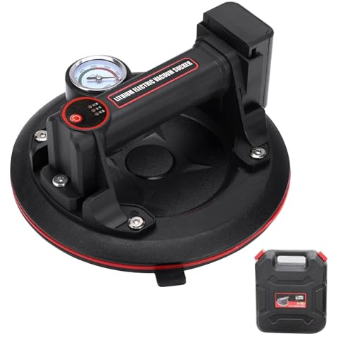 Nouvelle Ventouse à Batterie pour Carreaux,Verre,Marbre,Ventouse électrique,Écran LED,Puissance D'aspiration 200 KG,Batterie 3000 mAh (A)