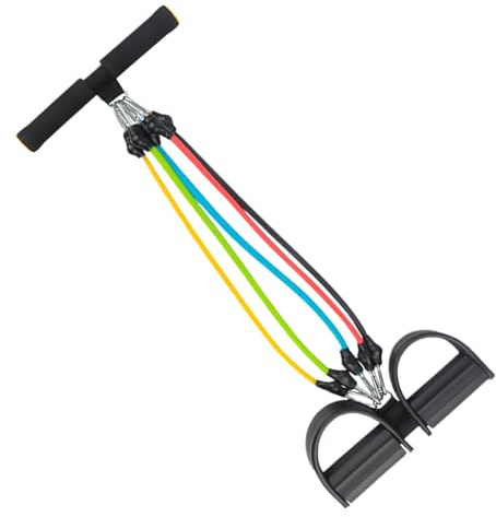 Estrattore per pedale - Fitness Trainer da 45 cm, fascia elastica antiscivolo, attrezzatura per addominali regolabile | Allenamento per la del core per la vita domestica, braccio e gamba,