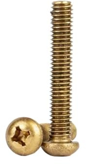 Tornillos Phillips De Latón Puro M2 .5 M3 M4, Cabeza Semicircular Con Rosca Cruz, Clavos, Pernos For Máquina(M4x6mm (20pcs))