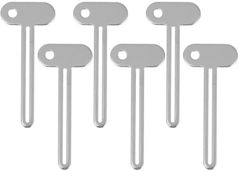 OATIPHO Lot de 6 Presse-Tubes Dentifrice en Métal Outil de Compression pour Tubes Cosmétiques et Colles Clé Presseur pour Salle de Bain Optimisation de L’Extraction Solide et Pratique