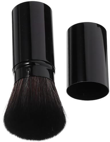 Beavorty Brocha para Polvos Grande Retráctil, Pincel para Rubor de Tamaño Grande, Herramienta de Maquillaje Portátil para Difuminar Rubor, Adecuado para Viaje y Uso Profesional