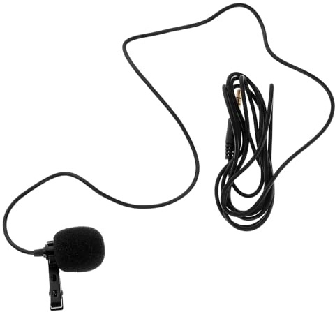 MUSISALY Micrófono Profesional de Solapa Lavalier Omnidireccional para Grabación en Estudio y Uso Cámaras