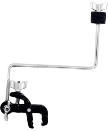 PETSOLA Clamp para Batería Soporte de Platillo Abrazadera para Caja con Campana Accesorio Externo Resistente Metal Fácil de Instalar Adecuado para Conciertos, Clip Z Cymbal Rod