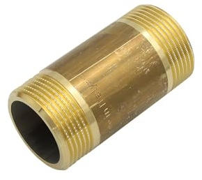 Stabilo-Sanitaer Messing Rohrdoppelnippel 1 1/4 Zoll x 80 mm DN32 Rohrnippel Langnippel Gewindefitting Fitting