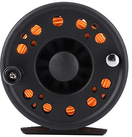 Bnineteenteam 7/8 5/6 Fliegenrolle mit Schnur Links/rechts und den erforderlichen Angelschnüren(Orange) Fischleine Fischereimittel Angelzubehör