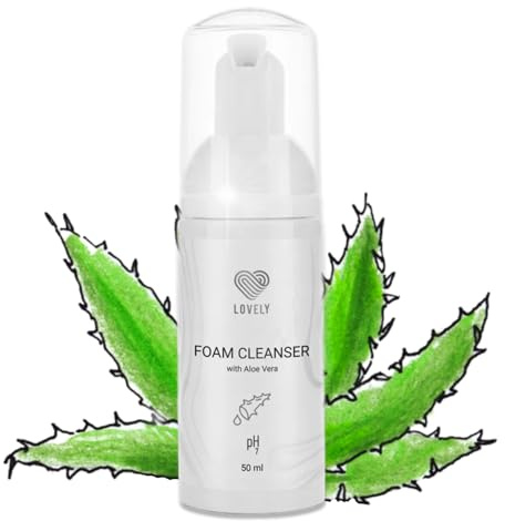 LOVELY Wimpernshampoo für Wimpernverlängerung - Aloe Vera Duft - 50ml | ölfreier Schaumreiniger für Wimpern | sanfter Reiniger für Wimpern & Gesicht | Make-up Entferner Shampoo für Lash Extensions